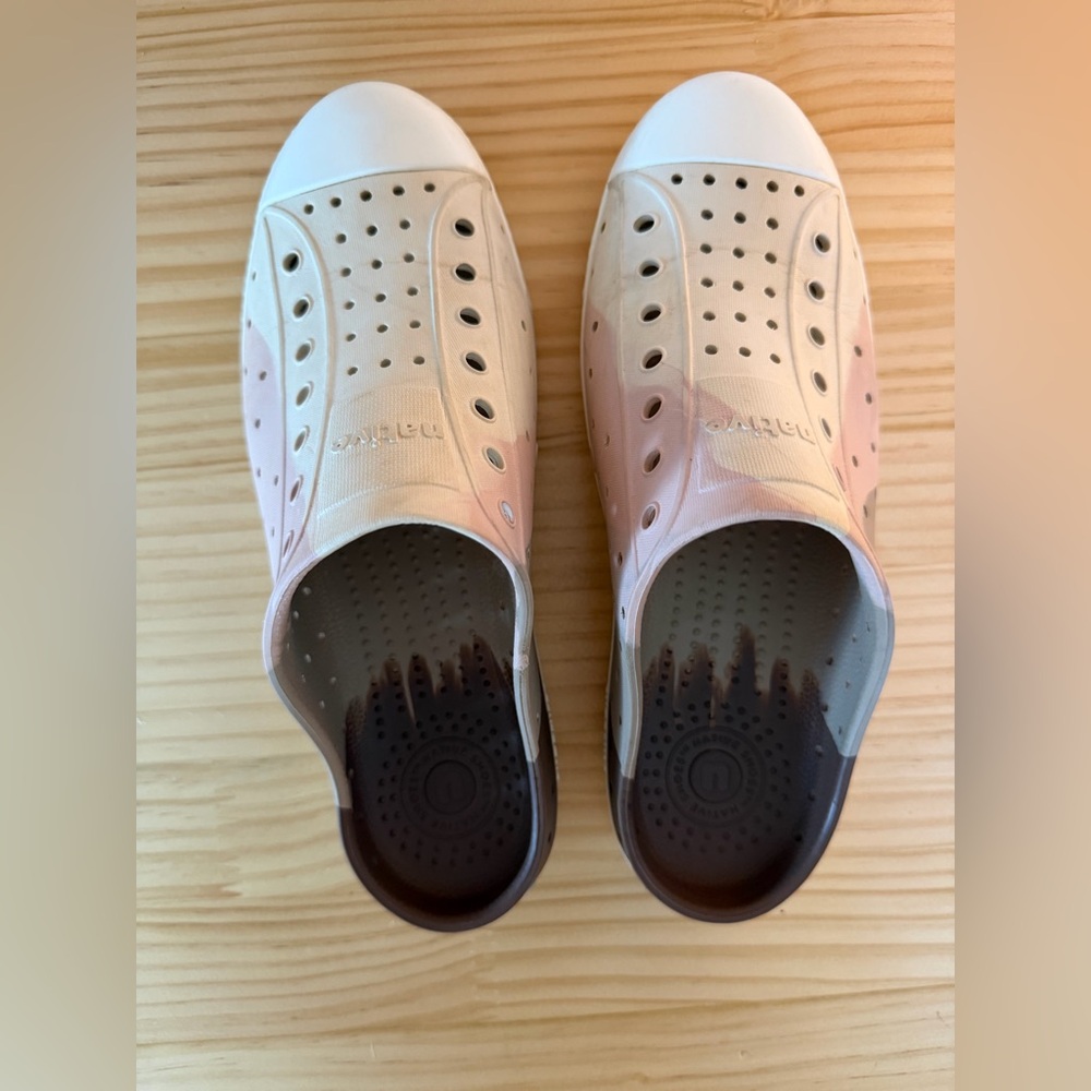Native Blush and Cream Perforated Slip-Ons